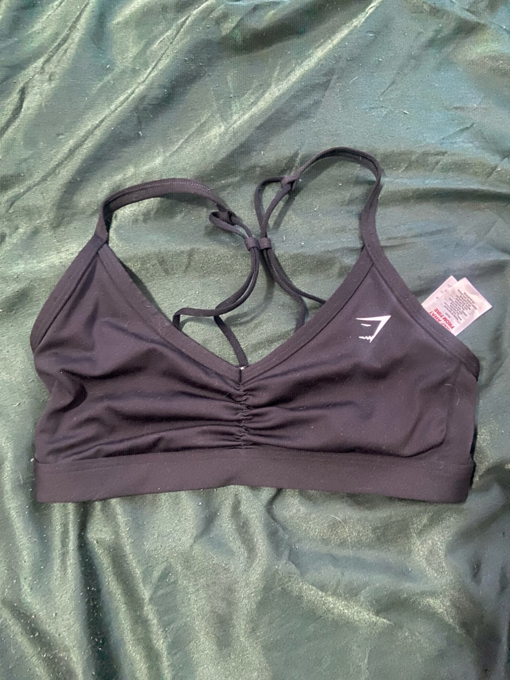 Gymshark Black Strappy Light-Support Sports Bra
